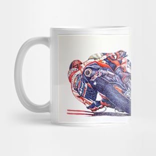 Ballpoint Sketching MotoGP Team No 93 Mug